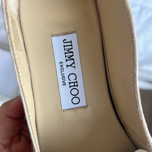 Jimmy Choo Dru Linen Pearly Espadrille Loafers - Picture 8 of 12